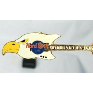 Hard Rock Cafe Washington DC Capitol Eagle Guitar Pin HRC